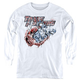 Transformers Spray Panels Youth Long Sleeve T-Shirt White