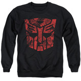 Transformers Tonal Autobot Adult Crewneck Sweatshirt Black