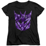 Transformers Tonal Decepticon Women's T-Shirt Black