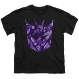 Transformers Tonal Decepticon Youth T-Shirt Black