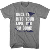 Old School Once It Hits Graphite Heather Adult T-Shirt