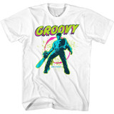 Army of Darkness Groovy White Adult T-Shirt