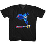 Mega Man Mega 11 Black Youth T-Shirt