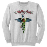 Motley Crue Dr. Feelgood Gray Heather Adult Crewneck Sweatshirt