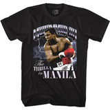 Muhammad Ali Thrilla and Lightning Black Adult T-Shirt