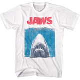 Jaws Simplified Jaws White Adult T-Shirt