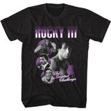 Rocky The Greatest Challenge Black Adult T-Shirt