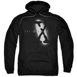 X-Files Spotlight Logo Adult Pullover Hoodie Sweatshirt Black