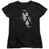 X-Files Spotlight Logo Women's T-Shirt Black