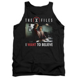 X-Files Believe At The Office Adult Tank Top Black