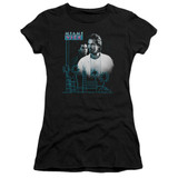 Miami Vice Looking Out Junior Women's Sheer T-Shirt Black