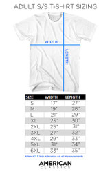 AC/DC Columns White Adult T-Shirt