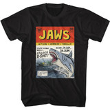 Jaws Jaws Comic Book Black T-Shirt