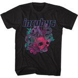 Incubus Logo and Octopus Skull Black T-Shirt