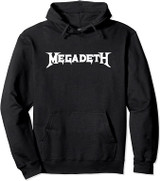 Megadeth White Logo Pullover Hoodie Sweatshirt