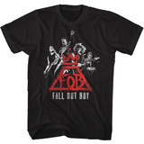 Fall Out Boy Logo Band Black Adult T-Shirt