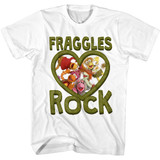 Fraggle Rock Fraggles Rock White Adult T-Shirt