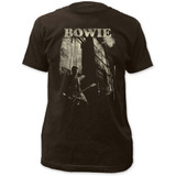 David Bowie Guitar Fitted Jersey Classic Adult Fitted T-Shirt