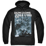 Dungeons and Dragons Tarrasque Adult Pullover Hoodie Sweatshirt Black