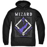 Dungeons and Dragons Wizard Adult Pullover Hoodie Sweatshirt Black