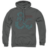 Dungeons and Dragons Ampersand Classes Adult Pullover Hoodie Sweatshirt Charcoal