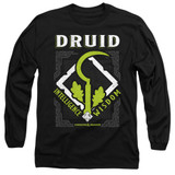 Dungeons and Dragons Druid Long Sleeve Adult 18/1 T-Shirt Black