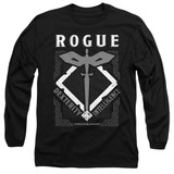 Dungeons and Dragons Rogue Long Sleeve Adult 18/1 T-Shirt Black