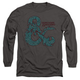 Dungeons and Dragons Ampersand Classes Long Sleeve Adult 18/1 T-Shirt Charcoal