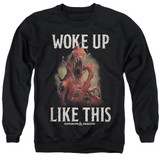 Dungeons and Dragons Woke Like This Adult Crewneck Sweatshirt Black