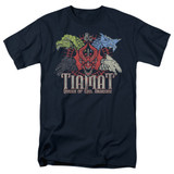 Dungeons and Dragons Tiamat Queen Of Evil Adult 18/1 T-Shirt Navy