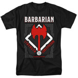 Dungeons and Dragons Barbarian Adult 18/1 T-Shirt Black