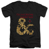 Dungeons and Dragons Dungeon Master Adult V-Neck 30/1 T-Shirt Black