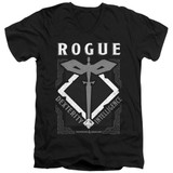 Dungeons and Dragons Rogue Adult V-Neck 30/1 T-Shirt Black