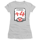 Dungeons and Dragons Charisma Junior Women's Sheer T-Shirt Silver
