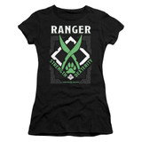 Dungeons and Dragons Ranger Junior Women's Sheer T-Shirt Black