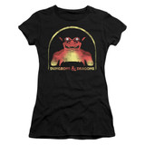 Dungeons and Dragons Old School Junior Women's Sheer T-Shirt Black