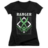 Dungeons and Dragons Ranger Junior Women's V-Neck T-Shirt Black