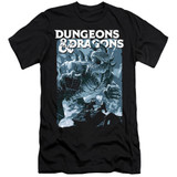 Dungeons and Dragons Tarrasque Premium Slim Fit Adult 30/1 T-Shirt Black