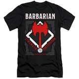 Dungeons and Dragons Barbarian Adult Premium 30/1 T-Shirt Black