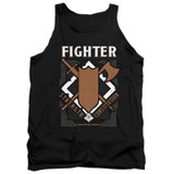 Dungeons and Dragons Fighter Adult Tank Top Black