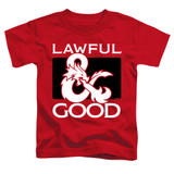 Dungeons and Dragons Lawful Good Toddler T-Shirt Red