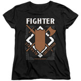 Dungeons and Dragons Fighter Women's T-Shirt Black