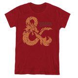 Dungeons and Dragons Dicey Ampersand Women's T-Shirt Cardinal