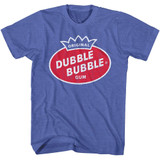 Dubble Bubble Vintage Logo Royal Heather Adult T-Shirt