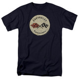 Chevrolet Old Vette Adult 18/1 T-Shirt Navy