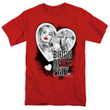 Birds of Prey Heart Harley Adult 18/1 T-Shirt Red