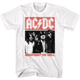 AC/DC Highway To Hell White Adult T-Shirt