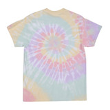 Multi-Spiral Hazy Rainbow Short Sleeve Tie-Dye T-Shirt