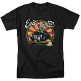 Eric Clapton Cars and Guitars Adult 18/1 T-Shirt Black