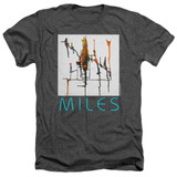 Miles Davis Miles Painting 5 Adult Heather T-Shirt Charcoal